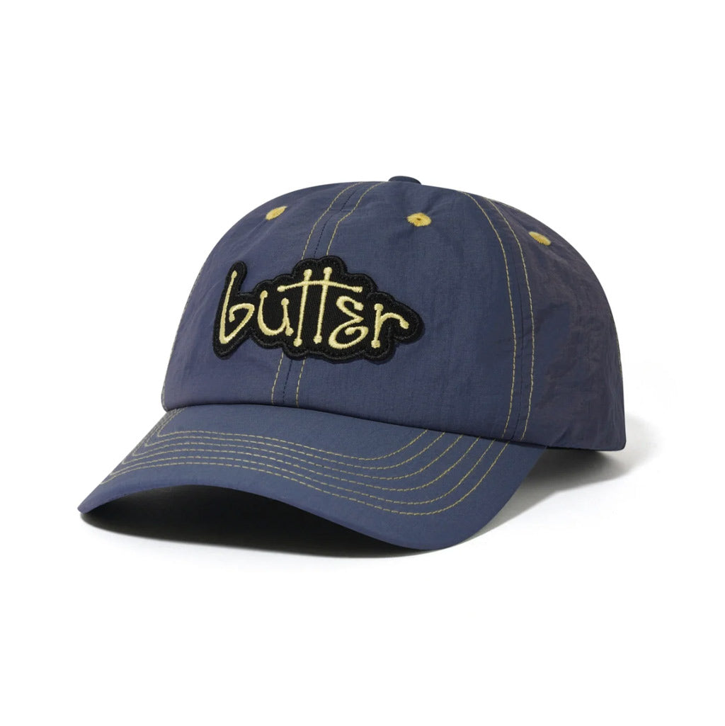 Butter Goods Connection 6 Panel Cap - Slate | Shop Butter Goods online with Pavement Skate Store and enjoy free Aotearoa shipping on orders over $100*!