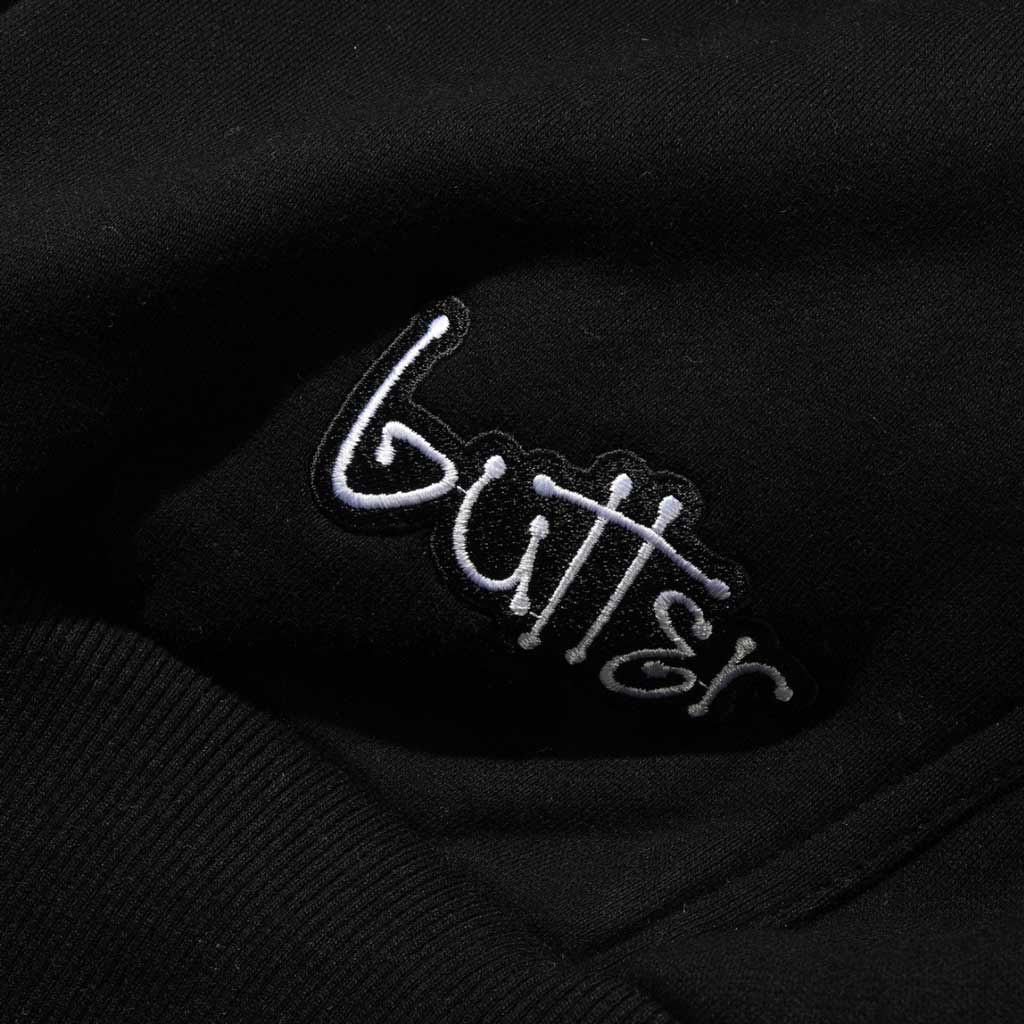 Butter Goods Connection Zip Thru Hood - Black | Shop Butter Goods online with Pavement Skate Store and enjoy free Aotearoa shipping on orders over $100*!