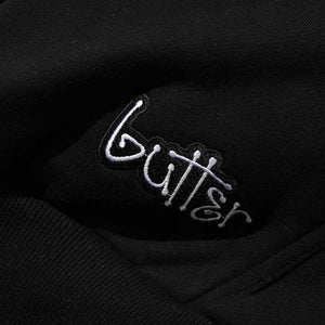 Butter Goods Connection Zip Thru Hood - Black | Shop Butter Goods online with Pavement Skate Store and enjoy free Aotearoa shipping on orders over $100*!