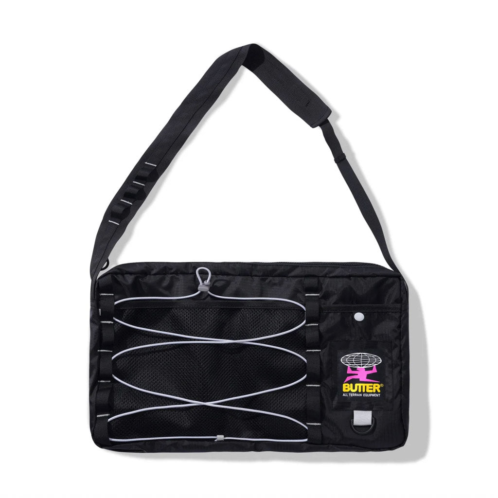 Butter Goods Express Side Bag - Black | Shop Butter Goods online with Pavement Skate Store and enjoy free Aotearoa shipping on orders over $100*!