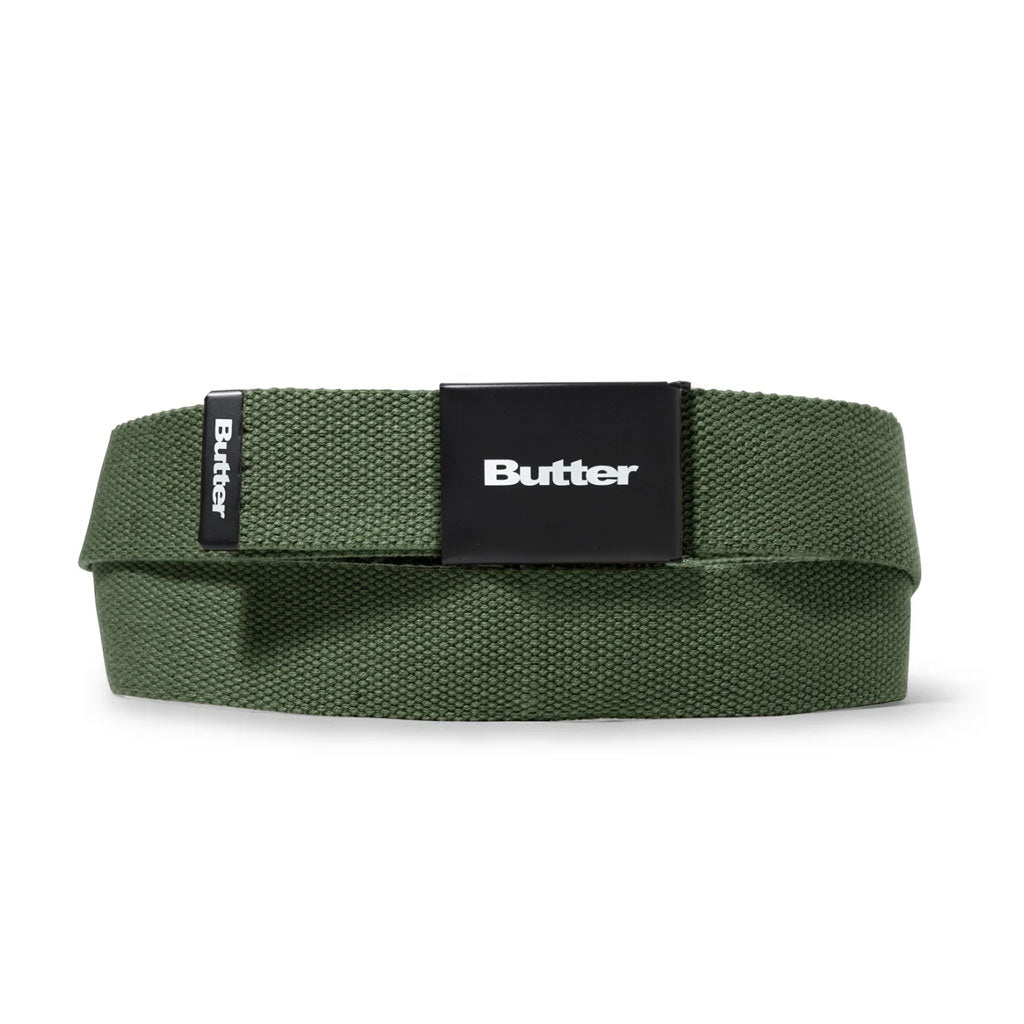 Butter Goods Logo Woven Belt - Safari | Shop Butter Goods online with Pavement Skate Store and enjoy free Aotearoa shipping on orders over $100*!