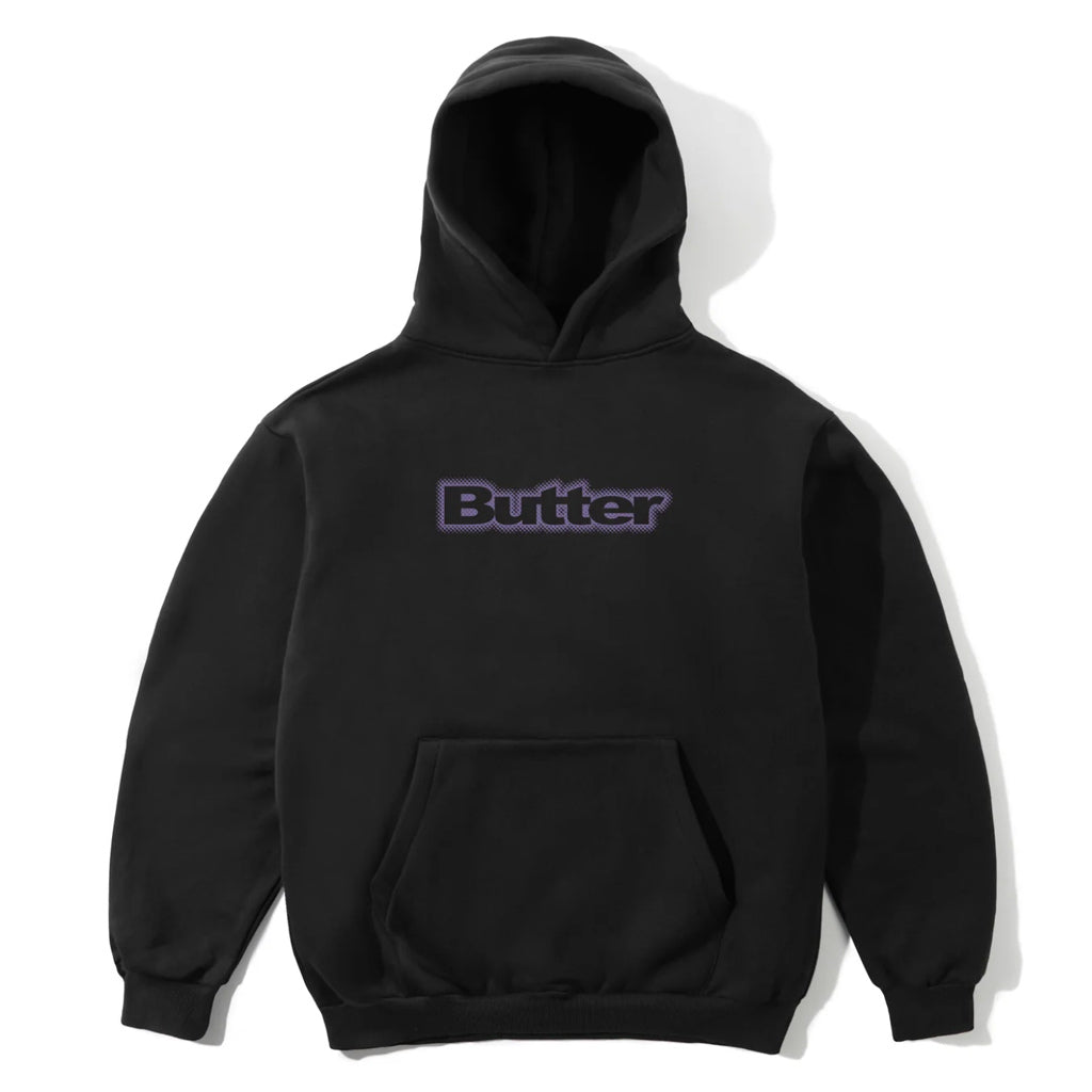 Butter Goods Radiant Logo Hoody in Black | Free Aotearoa NZ shipping on orders over $100* when you shop Butter Goods online with Pavement Skate Store!
