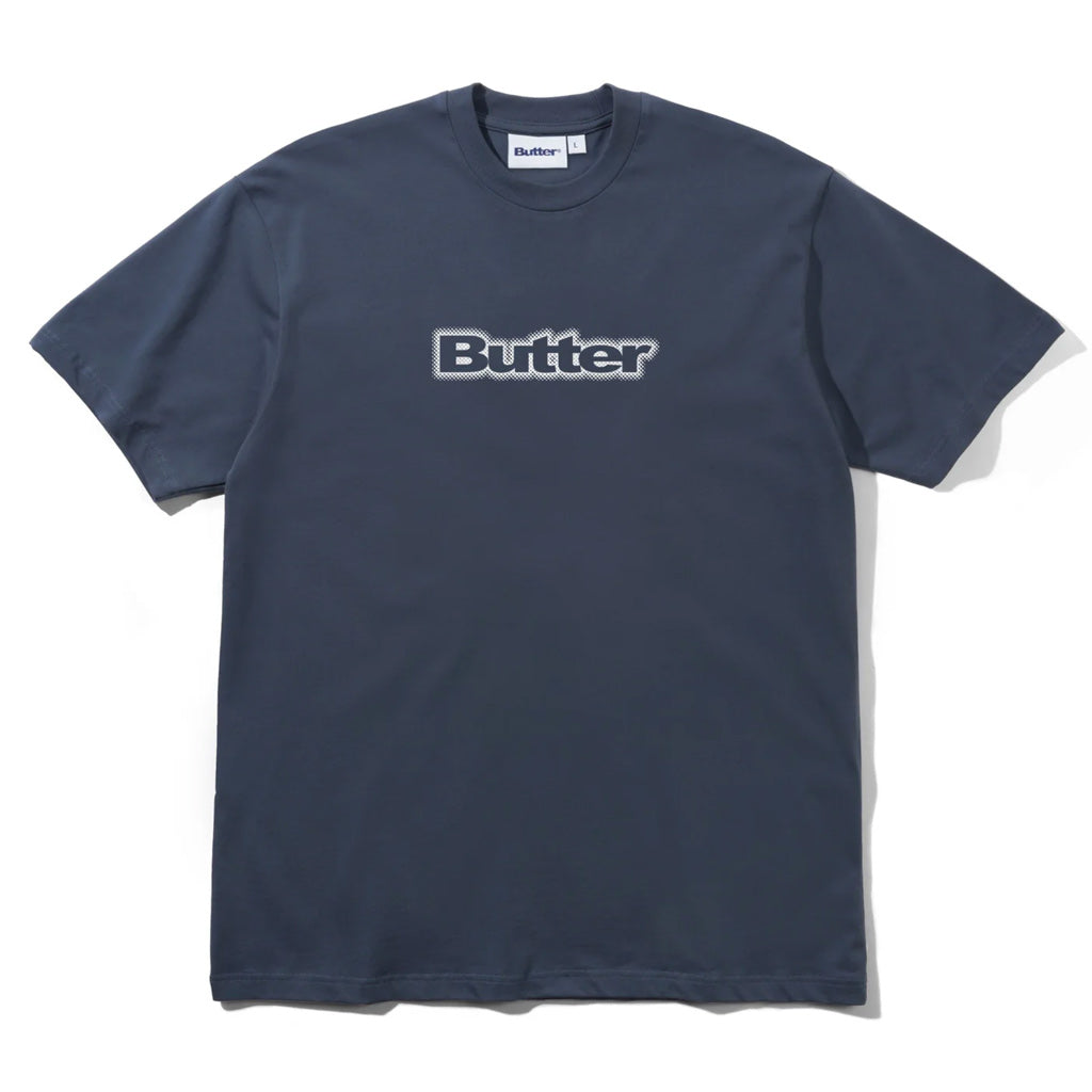 Butter Goods Radiant Logo Tee in Slate | Free Aotearoa NZ shipping on orders over $100* when you shop Butter Goods online with Pavement Skate Store!