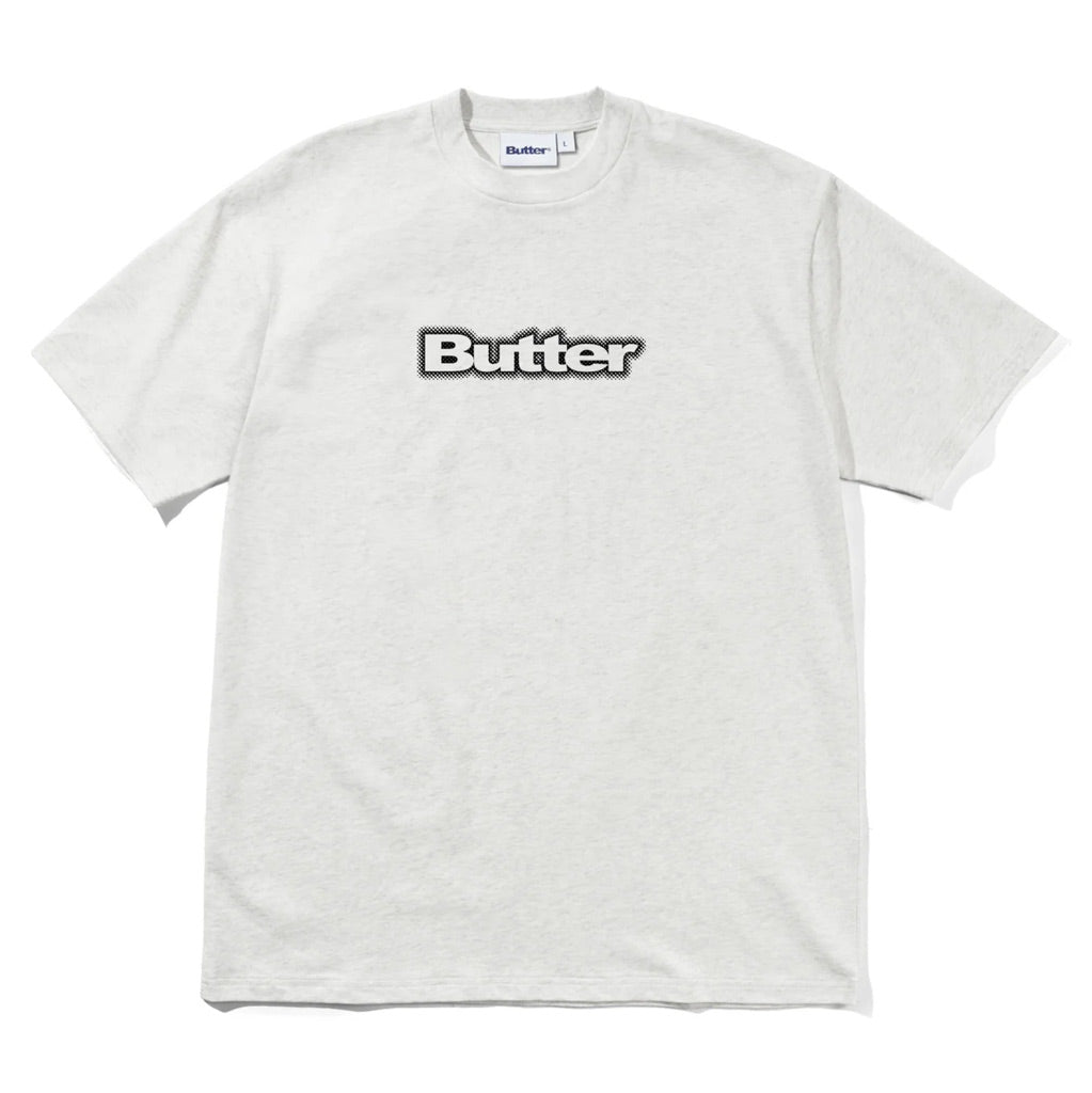 Butter Goods Radiant Logo Tee in Ash | Free Aotearoa NZ shipping on orders over $100* when you shop Butter Goods online with Pavement Skate Store!