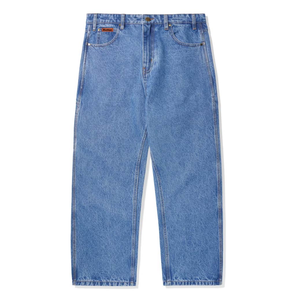 Butter Goods Relaxed Denim Jeans - Washed Indigo | Pavement - Pavement NZ