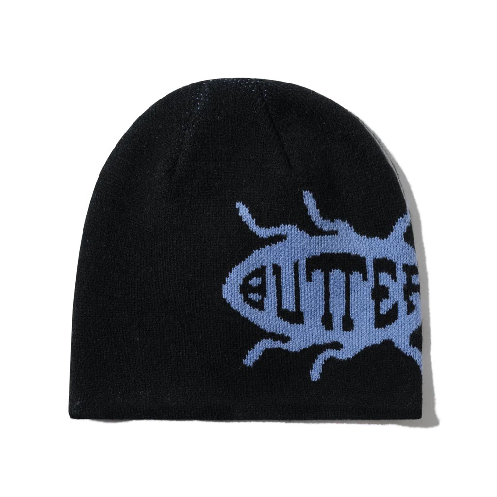 Butter Goods Roach Skully Beanie - Black | Shop Butter Goods online with Pavement Skate Store and enjoy free Aotearoa shipping on orders over $100*!
