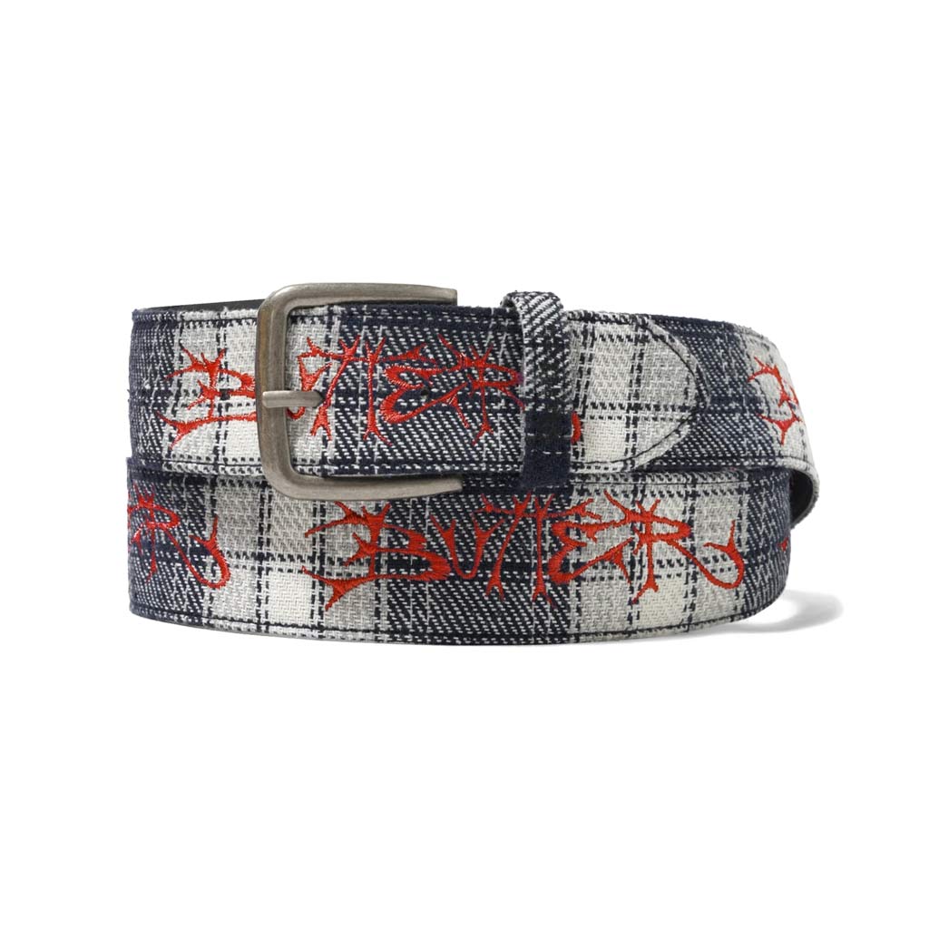 Butter Goods Scrawling Belt in Plaid | Free Aotearoa NZ shipping on orders over $100* when you shop Butter Goods online with Pavement Skate Store!