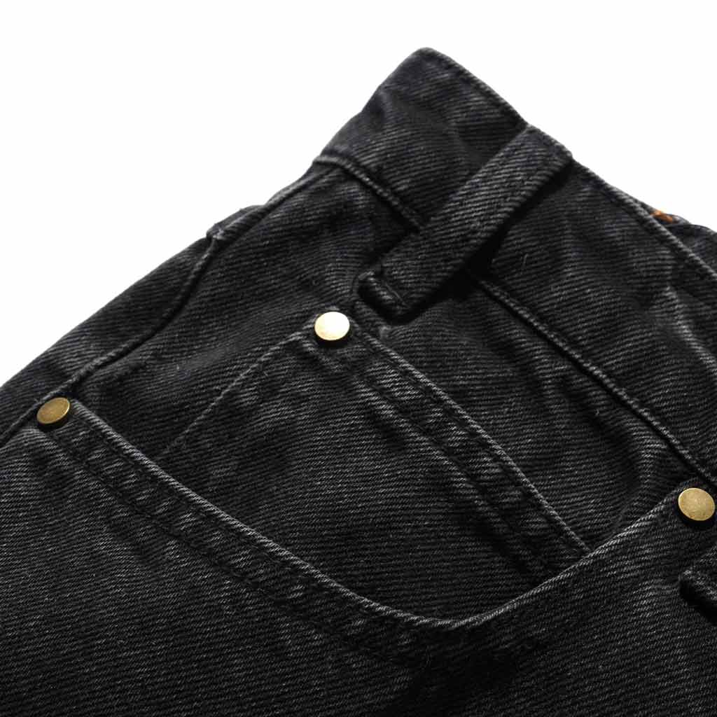 Butter Goods Straight Leg Denim Jeans - Washed Black | Shop Butter Goods online with Pavement Skate Store and enjoy free Aotearoa shipping on orders over $100*!