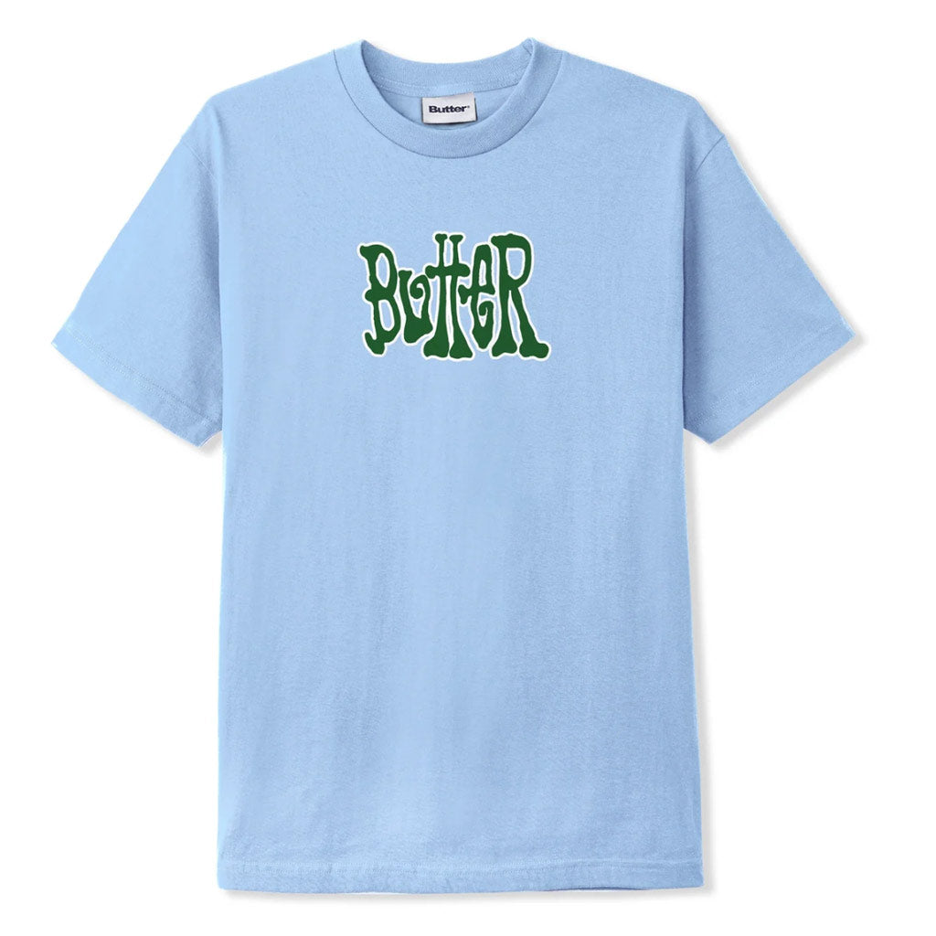 Butter Goods Tour Tee - Lake Blue. 6.5oz (220 gsm) 100% Cotton T-shirt. Screen print on front. Shop premium tees, jorts and caps from Butter Goods with Pavement skate store online. Free, fast NZ shipping over $150.