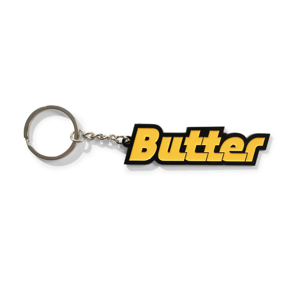 Butter Goods Transit Enamel Keychain in Yellow | Shop all new Butter Goods online with Pavement with free Aotearoa shipping on orders over $100*