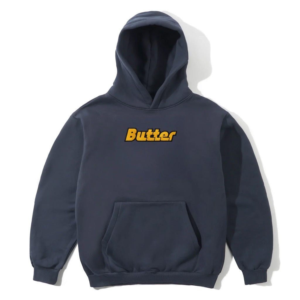 Butter Goods Transit Hoody in Lead Blue | Free Aotearoa NZ shipping on orders over $100* when you shop Butter Goods online with Pavement Skate Store!
