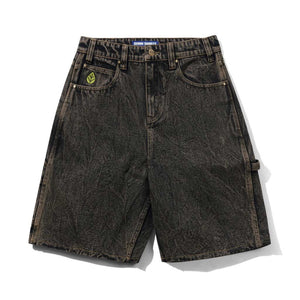 Butter Goods Weathergear Denim Shorts Brown Tint | Free Aotearoa NZ shipping on orders over $100* when you shop Butter Goods online with Pavement Skate Store!