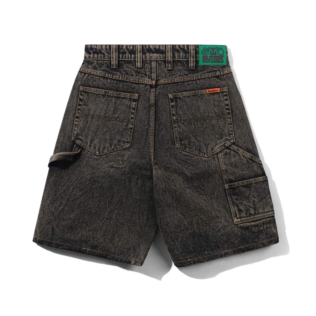 Butter Goods Weathergear Denim Shorts Brown Tint | Free Aotearoa NZ shipping on orders over $100* when you shop Butter Goods online with Pavement Skate Store!