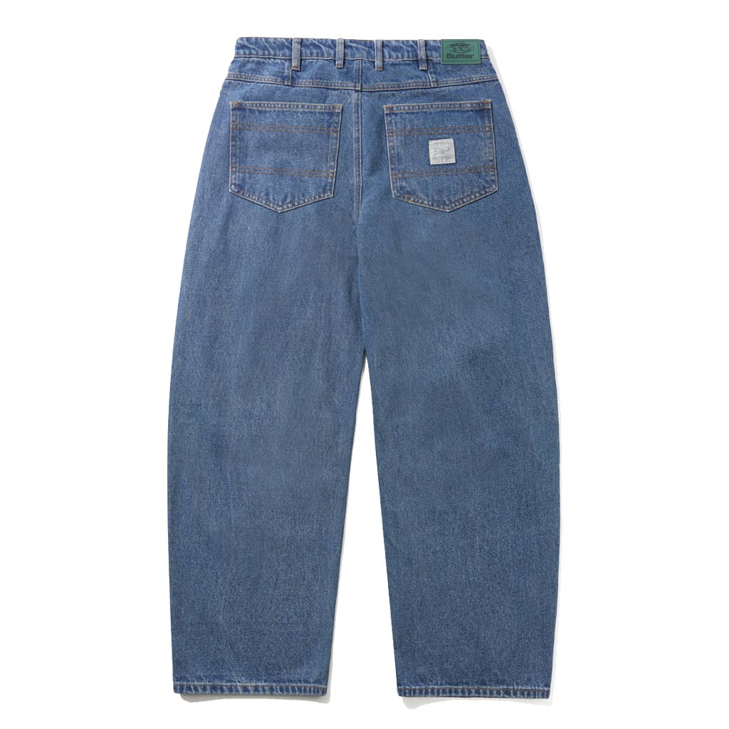 Butter Goods Wide Cut Denim Jeans in Mid Blue | Shop all new Butter Goods online with Pavement with free Aotearoa shipping on orders over $100*