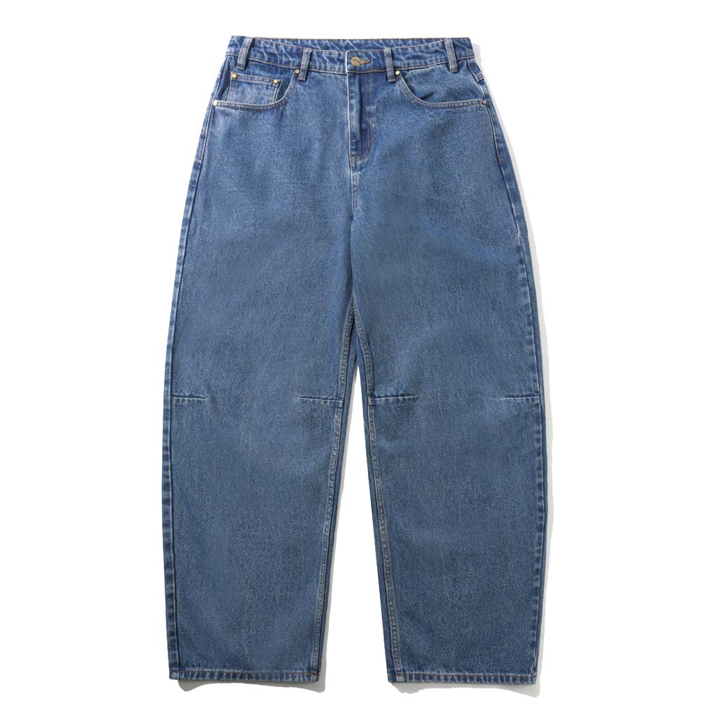 Butter Goods Wide Cut Denim Jeans in Mid Blue | Shop all new Butter Goods online with Pavement with free Aotearoa shipping on orders over $100*