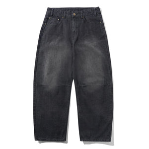 Butter Goods Wide Cut Denim Jeans in Streaky Black Wash | Shop all new Butter Goods online with Pavement with free Aotearoa shipping on orders over $100*