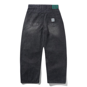 Butter Goods Wide Cut Denim Jeans in Streaky Black Wash | Shop all new Butter Goods online with Pavement with free Aotearoa shipping on orders over $100*