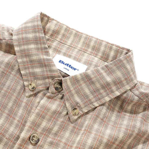 Butter Goods Witness S/S Shirt - Taupe | Shop Butter Goods online with Pavement Skate Store and enjoy free Aotearoa shipping on orders over $100*!