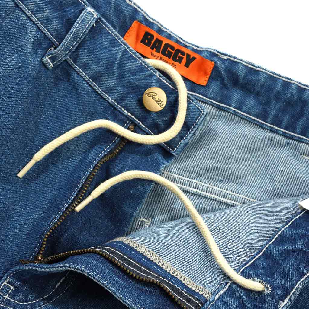 Butter Goods Scribble Denim Jeans Mid Blue - | Free Aotearoa NZ shipping over $100* when you order your Butter Goods clothing online with Pavement Skate Store.