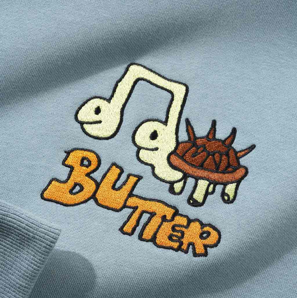 BUTTER GOODS TURTLE PULLOVER HOODY - ICE