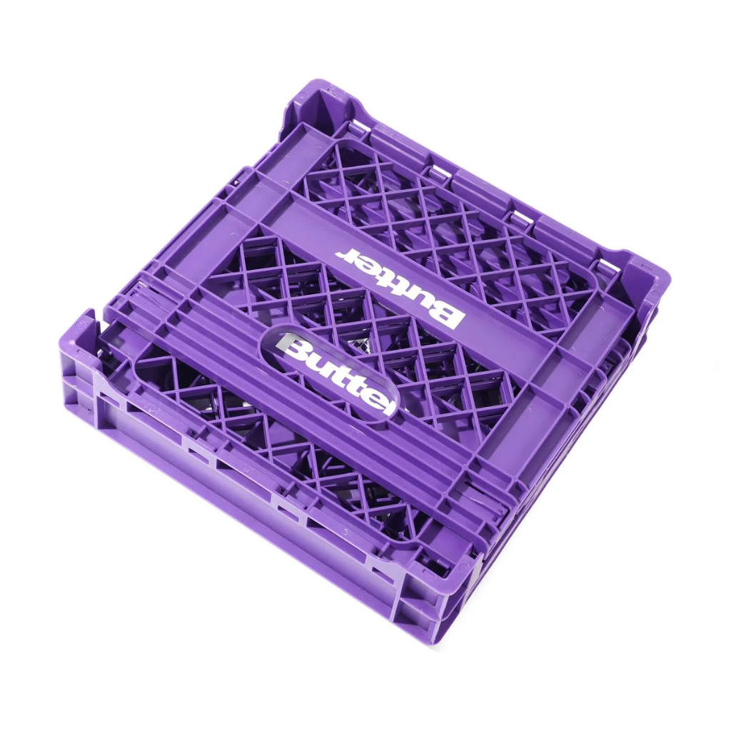 Butter Goods Collapsible Record Crate in Purple | Shop Butter Goods online with Pavement Skate Store with free Aotearoa NZ shipping over $100*!