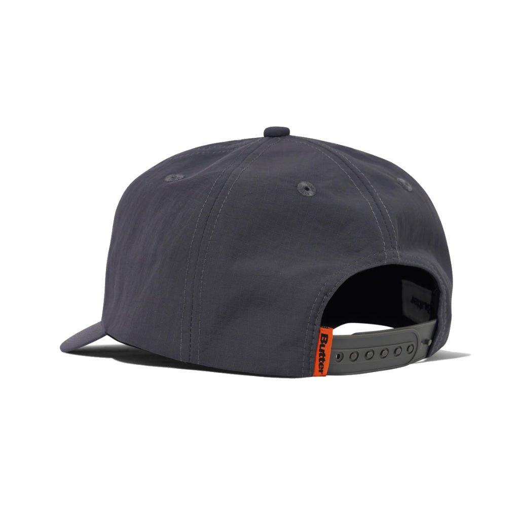 Butter Goods Glint Snapback in Dark Grey | Shop Butter Goods clothing online with Pavement Skate Store with free Aotearoa NZ shipping over $100*