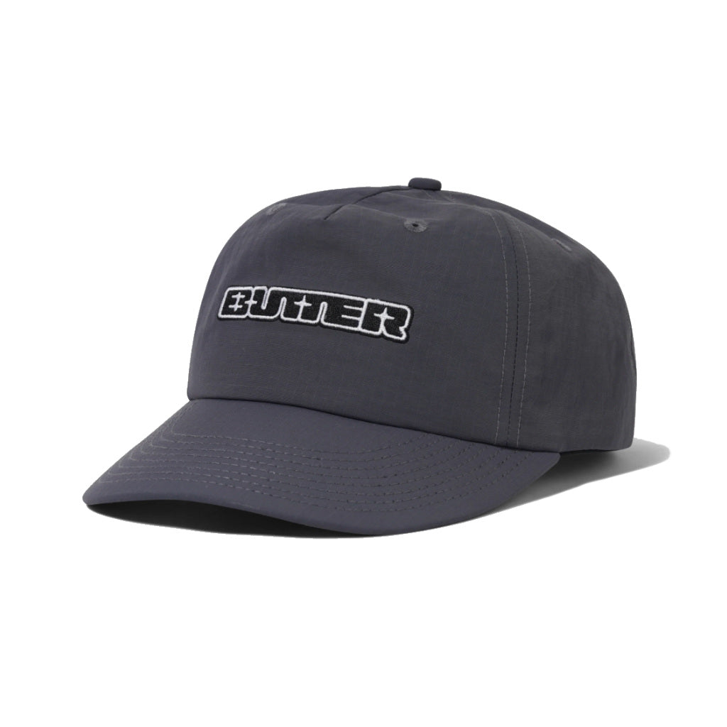 Butter Goods Glint Snapback in Dark Grey | Shop Butter Goods clothing online with Pavement Skate Store with free Aotearoa NZ shipping over $100*