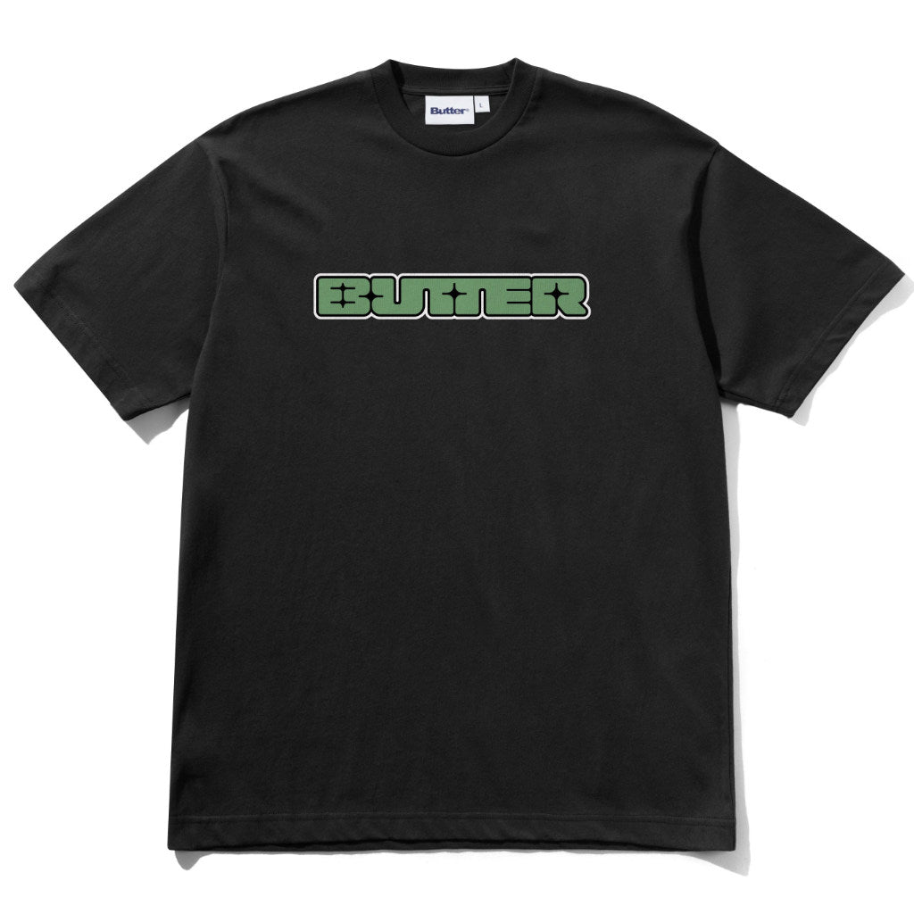 Butter Goods Glint Tee in Black | Shop Butter Goods clothing online with Pavement Skate Store with free Aotearoa NZ shipping over $100*!