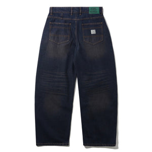 Butter Goods Wide Cut Denim Jeans in Tinted Dark Indigo | Shop Butter Goods clothing online with Pavement Skate Store with free Aotearoa NZ shipping over $100*