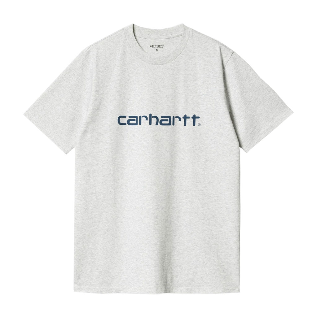 Carhartt WIP Script Tee - Ash Heather/Liberty. 100% Cotton Single Jersey, 190g. Regular fit, fits true to size. Script print. I031047_1RB_XX. Free, fast NZ shipping on your Carhartt WIP orders over $150 with Pavement, Dunedin's independent skate store.