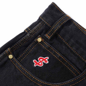 Cash Only Logo Baggy Denim Jeans - Washed Black. Shop Cash Only online with Pavement Skate Store and receive free Aotearoa NZ shipping over $100*