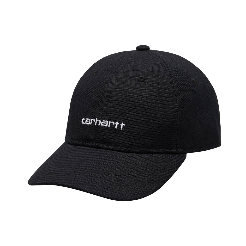 head circumference: 57 - 62 cm / 22.4 - 24.4 inch garment washed unstructured unlined six panel firm, curved peak embroidered ventilation eyelets adjustable strap with personalized metal buckle script embroidered