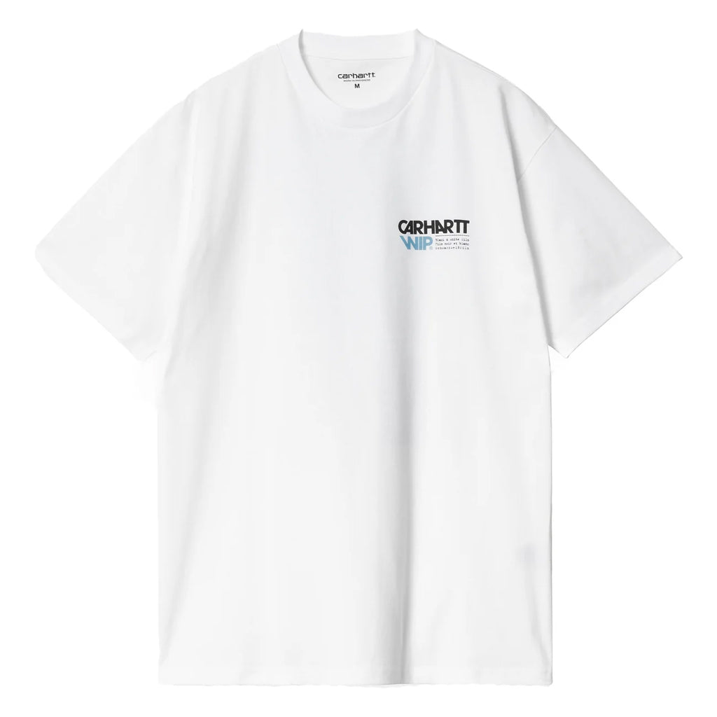 Carhartt WIP Contact Sheet Tee - White. I033178_02_XX. 100% Cotton (organic). Loose fit. Short sleeves Graphic prints. Shop Carhartt WIP online with Dunedin's independent skate store, PAVEMENT. Free NZ shipping over $150 - Same day Dunedin delivery - Easy returns.