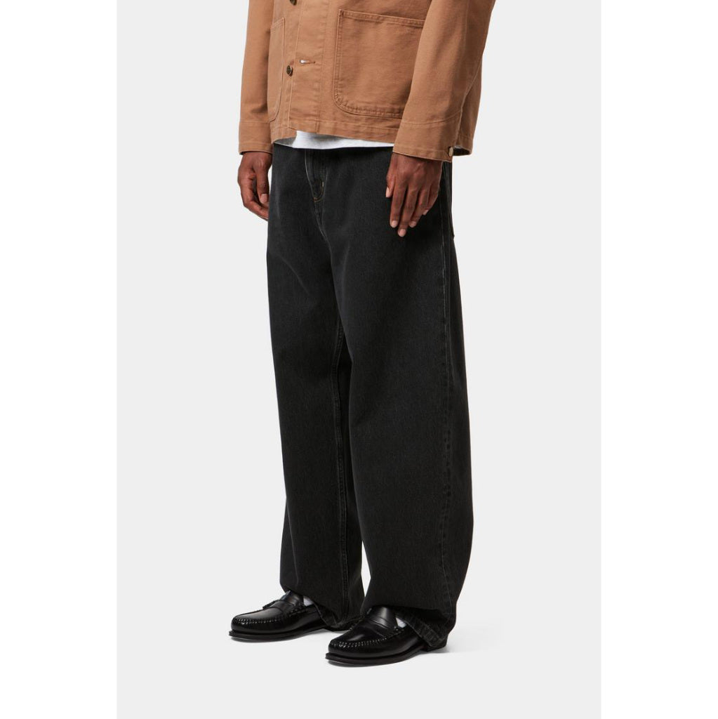 Carhartt WIP Brandon Pant in Black Stone Washed | Shop Carhartt WIP online with Pavement Skate Store and enjoy free Aoteraoa NZ shipping over $100*