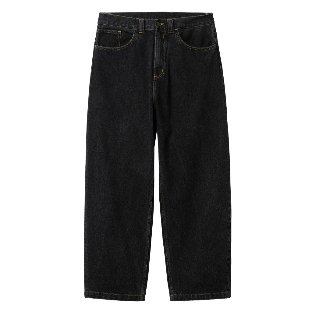 Carhartt WIP Brandon Pant in Black Stone Washed | Shop Carhartt WIP online with Pavement Skate Store and enjoy free Aoteraoa NZ shipping over $100*