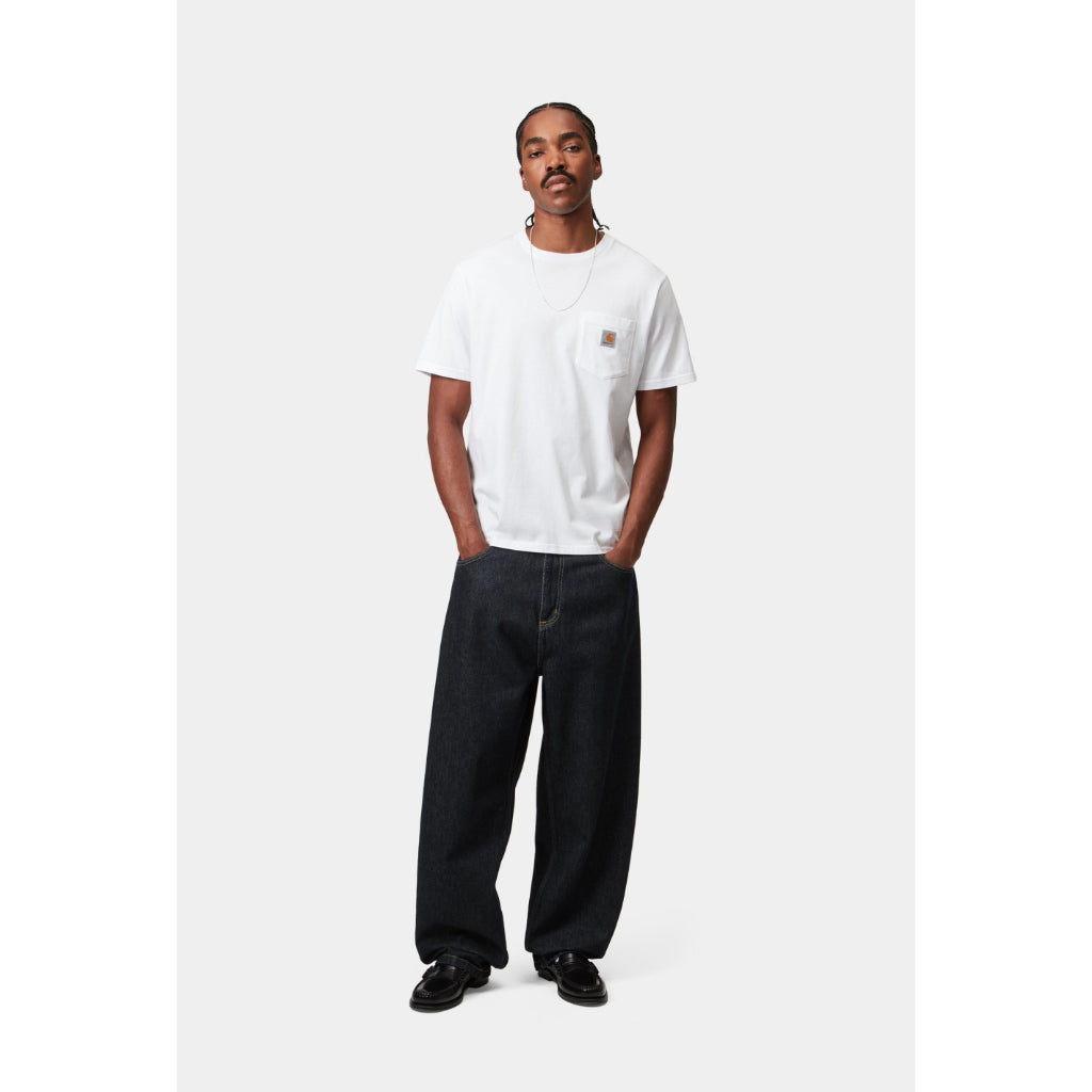 Carhartt WIP Brandon Pant in Blue Rinsed | Shop Carhartt WIP online with Pavement Skate Store and enjoy free Aoteraoa NZ shipping over $100*