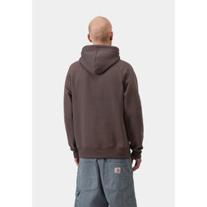Carhartt WIP Hooded Chase Sweat in Shale/Gold | Shop Carhartt WIP online with Pavement Skate Store and enjoy free Aoteraoa NZ shipping over $100*