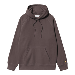Carhartt WIP Hooded Chase Sweat in Shale/Gold | Shop Carhartt WIP online with Pavement Skate Store and enjoy free Aoteraoa NZ shipping over $100*