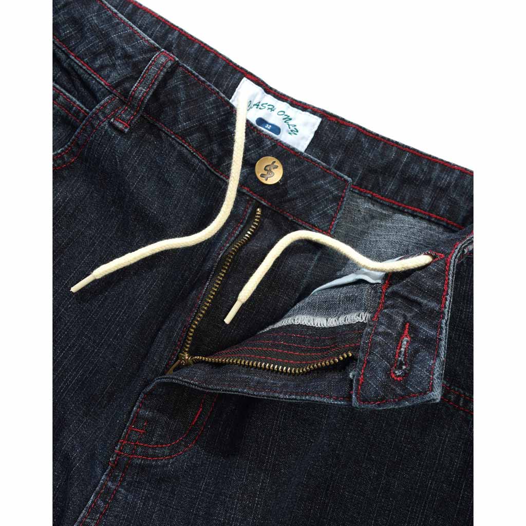 Cash Only Aleka Denim Jeans in Washed Streaky Denim | Shop Cash Only clothing online with Pavement Skate Store with free Aotearoa NZ shipping over $100*