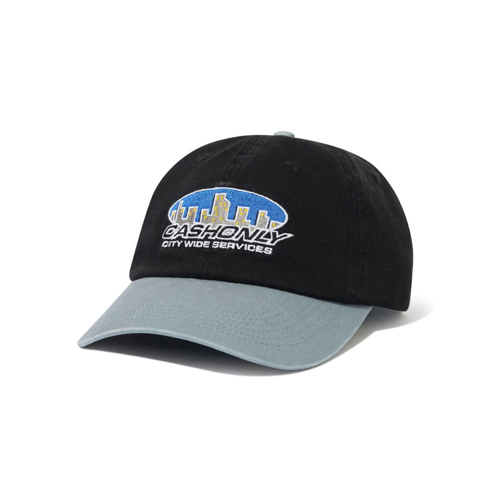 Cash Only City Wide 6 Panel Cap in Black | Shop Cash Only clothing online with Pavement Skate Store with free Aotearoa NZ shipping over $100*