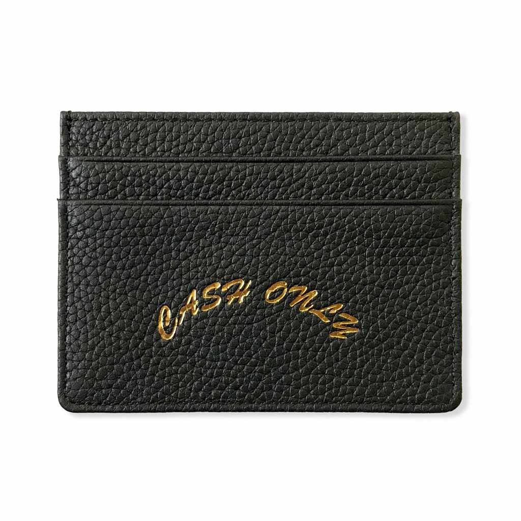 Cash Only Leather Cardholder in Black | Shop Cash Only clothing online with Pavement Skate Store with free Aotearoa NZ shipping over $100*