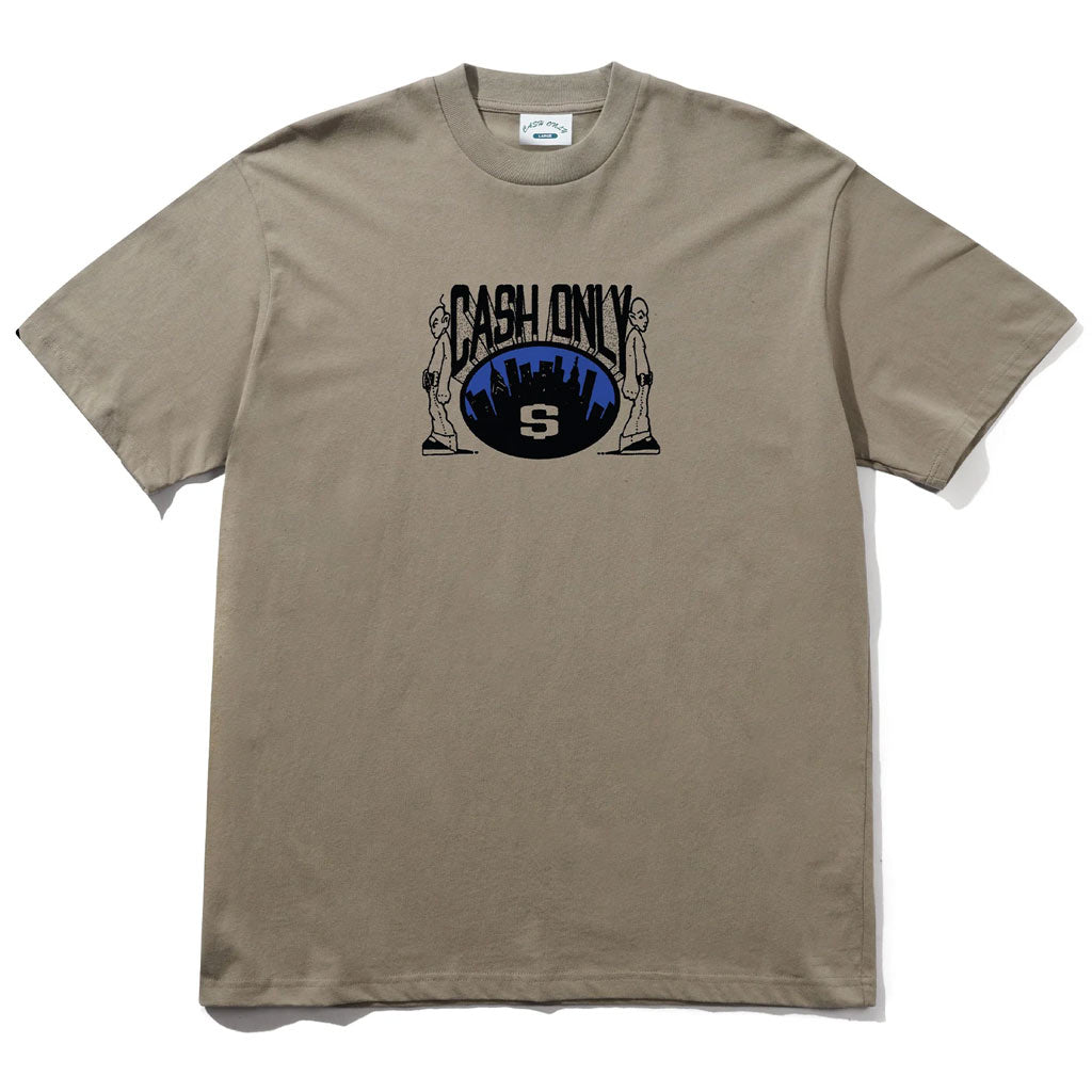Cash Only Metro Tee in Stone | Shop Cash Only clothing online with Pavement Skate Store with free Aotearoa NZ shipping over $100*