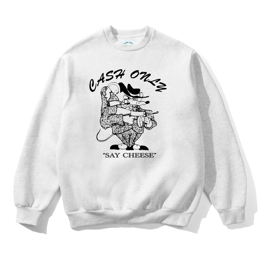 Cash Only Mobster Crewneck in Ash | Shop Cash Only clothing online with Pavement Skate Store with free Aotearoa NZ shipping over $100*