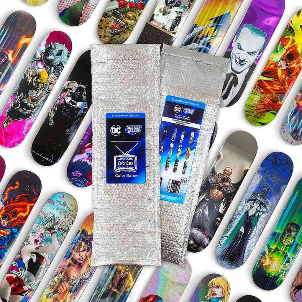 Shop the limited edition Color Bars x DC Comics Blind Bag skateboard decks online with Pavement Skate Store! Free Aotearoa NZ shipping.