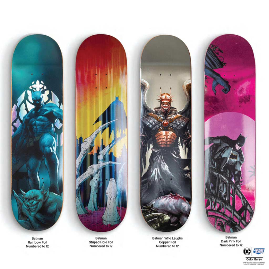 Shop the limited edition Color Bars x DC Comics Blind Bag skateboard decks online with Pavement Skate Store! Free Aotearoa NZ shipping.