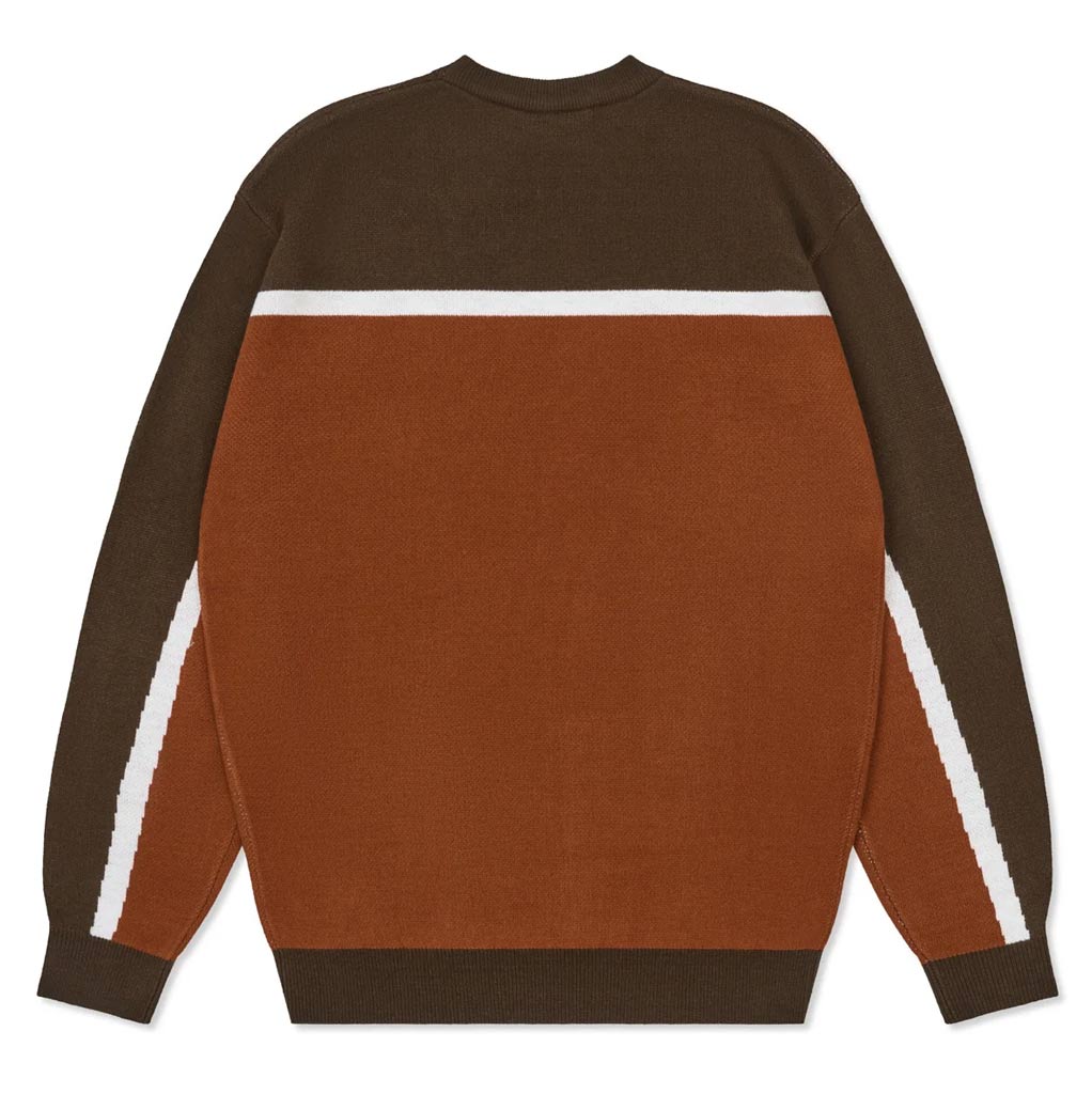 Come Sundown Burn Out Knit - Brown/Orange | Shop Come Sundown clothing with free Aotearoa NZ shipping over $100* when you order online at Pavement Skate Store!
