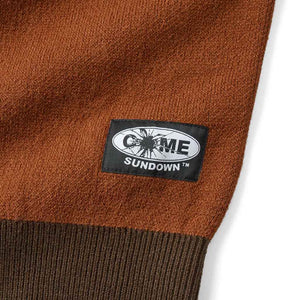 Come Sundown Burn Out Knit - Brown/Orange | Shop Come Sundown clothing with free Aotearoa NZ shipping over $100* when you order online at Pavement Skate Store!
