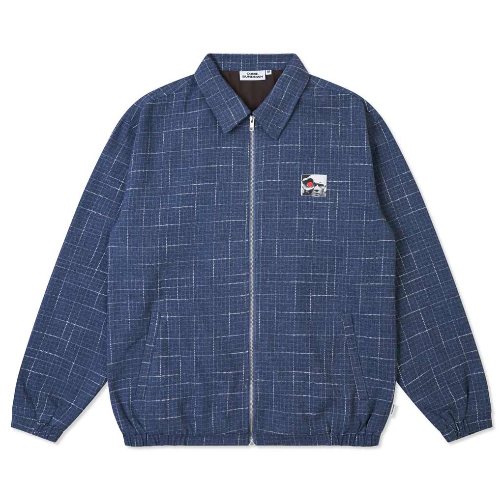 Come Sundown Hole In The Head Jacket - Blue. 100% Cotton twill. Lined. Patch detail on chest. Shop Come Sundown men's clothing and accessories online with Dunedin's independent skate store, PAVEMENT. Free New Zealand shipping over $150 - Same day Dunedin delivery - Easy returns.