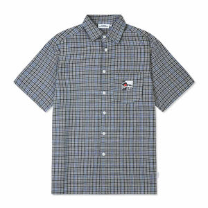 Come Sundown Hole In The Head Shirt - Grey/Blue. 100% Cotton Pocket with Woven Patch. Relaxed fit. Shop Come Sundown men's clothing and accessories online with Dunedin's independent skate store, PAVEMENT. Free New Zealand shipping over $150 - Same day Dunedin delivery - Easy returns.