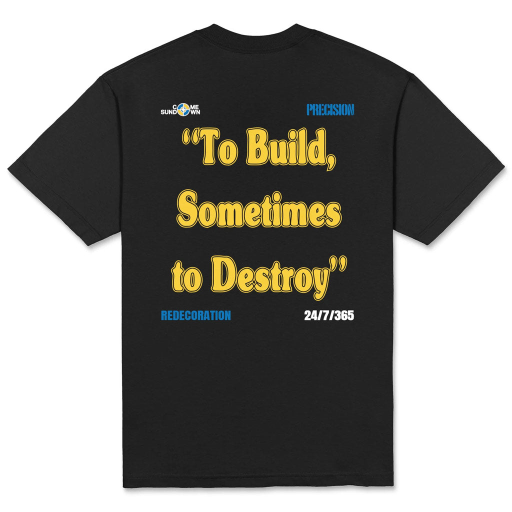 Come Sundown Precision Tee in Black | Shop Come Sundown clothing with free Aotearoa NZ shipping over $100* when you order online at Pavement Skate Store!
